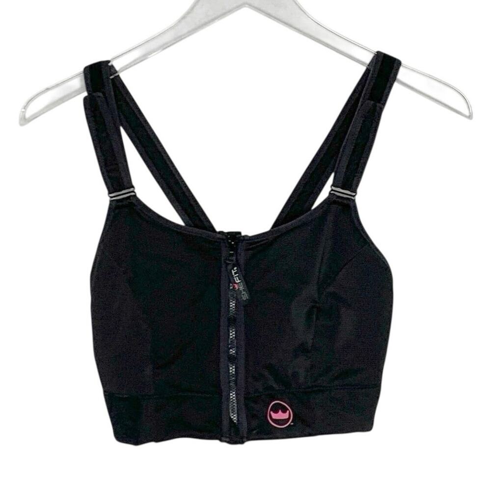 SHEFIT Black Ultimate Sports Bra 2L Adjustable Wire Free Active Comfort Support